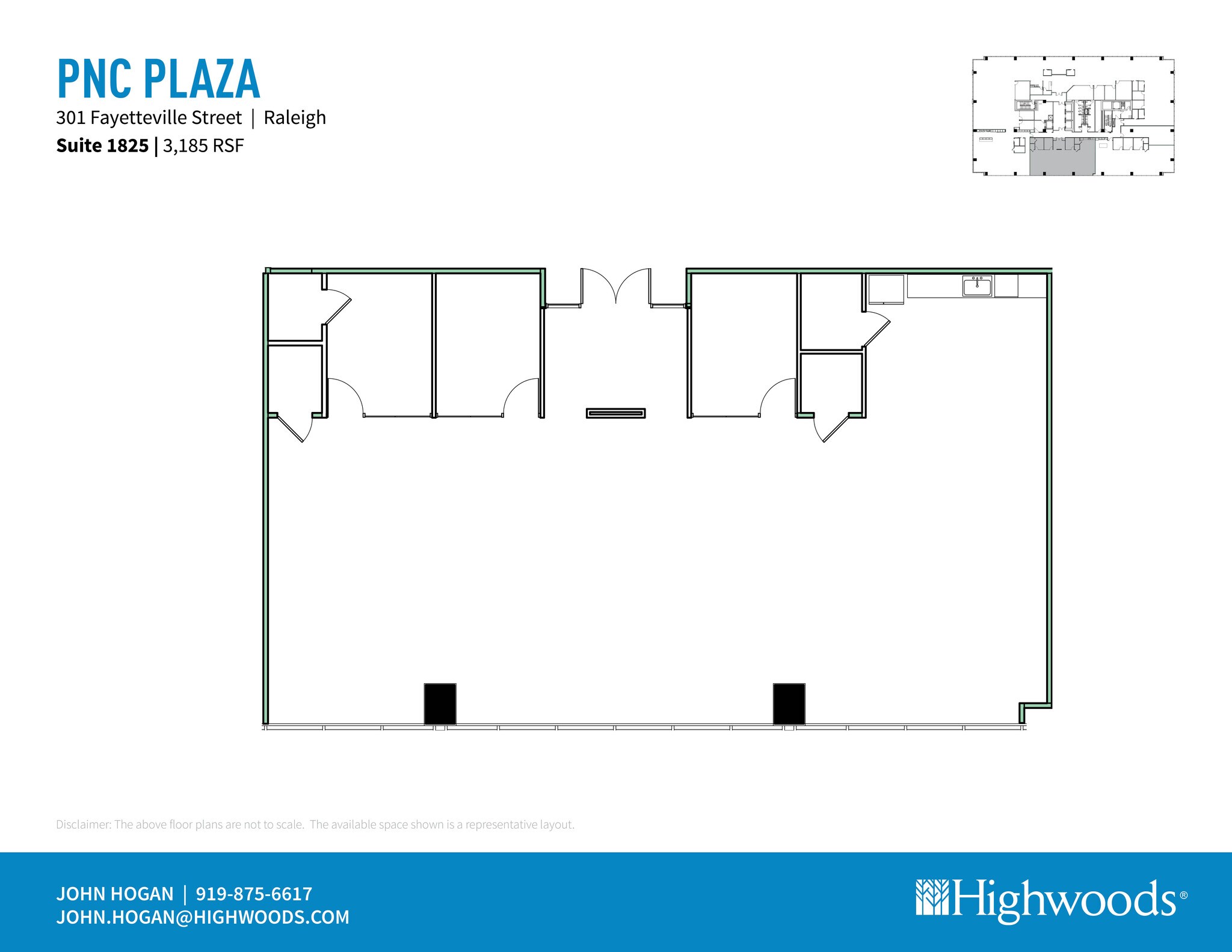 301 Fayetteville St, Raleigh, NC for lease Floor Plan- Image 1 of 1