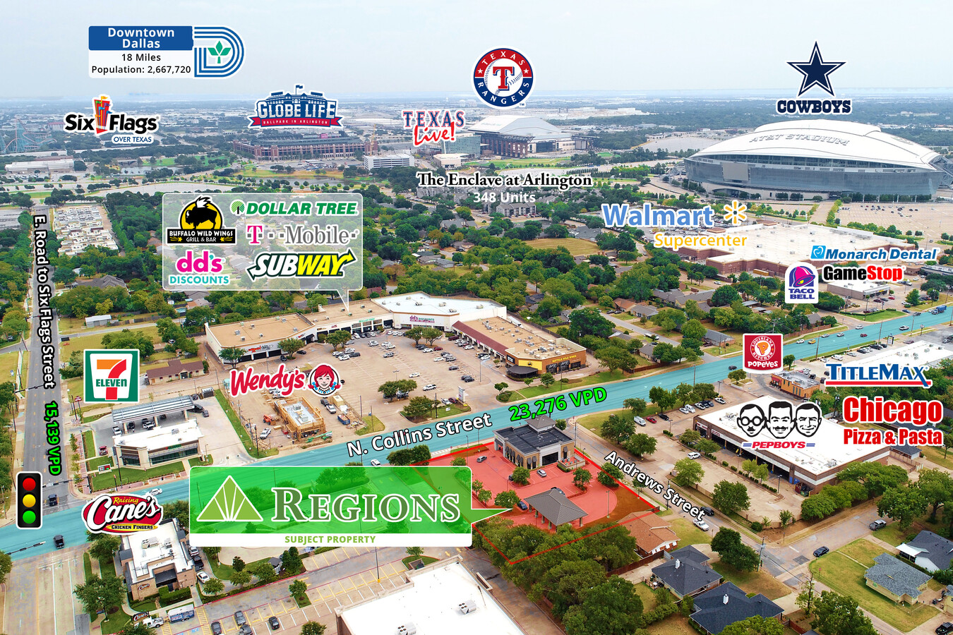 1300 N Collins St, Arlington, TX 76011