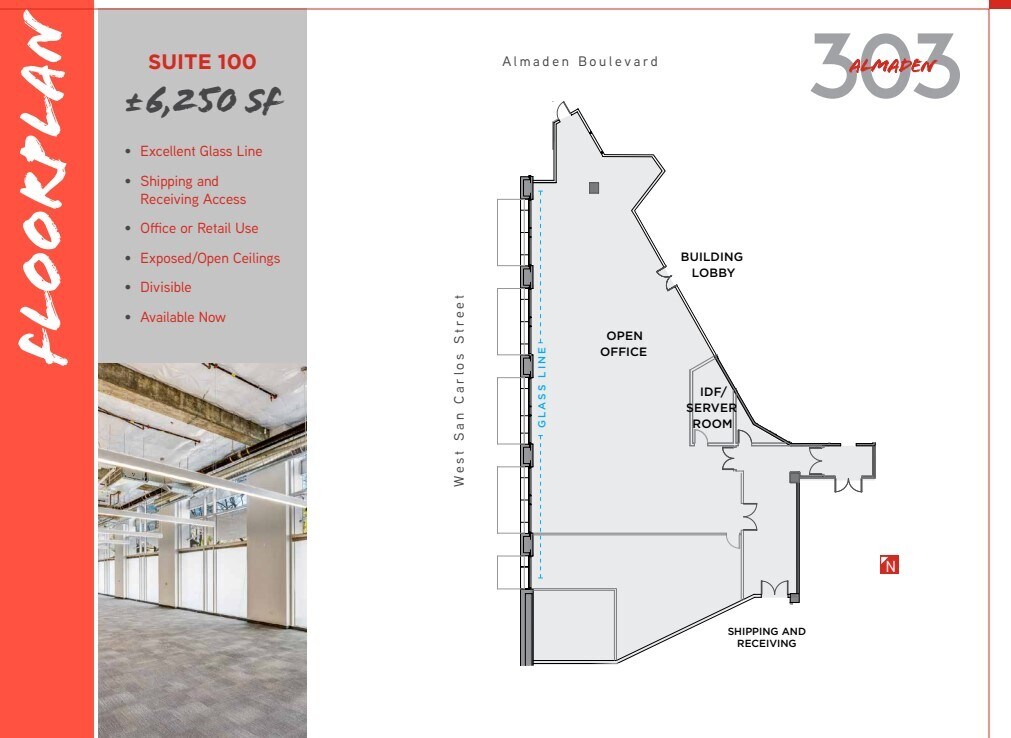 303 Almaden Blvd, San Jose, CA for lease Floor Plan- Image 1 of 1