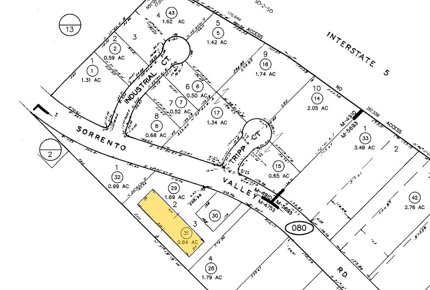 11760 Sorrento Valley Rd, San Diego, CA for lease - Plat Map - Image 2 of 3
