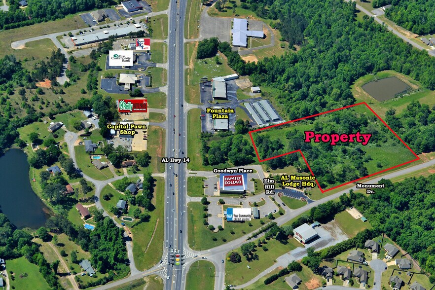 Alabama Hwy 14 & Monument Dr, Millbrook, AL 36054 Land Property for