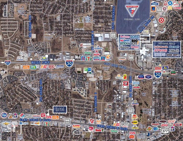 3325 Las Vegas Trl, Fort Worth, TX for sale - Aerial - Image 3 of 5