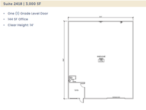 2412-2438 Minnis Dr, Haltom City, TX for lease Floor Plan- Image 1 of 1