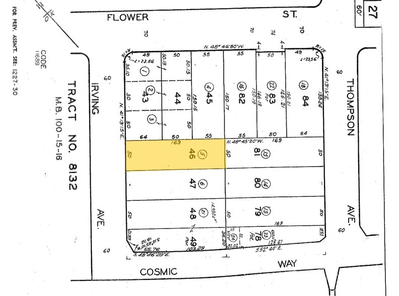 628 Irving Ave, Glendale, CA for sale - Plat Map - Image 1 of 1