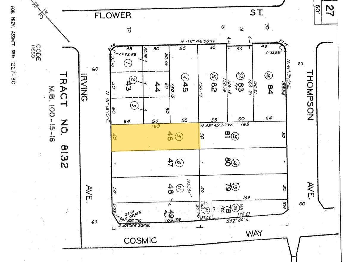 628 Irving Ave, Glendale, CA for sale Plat Map- Image 1 of 1