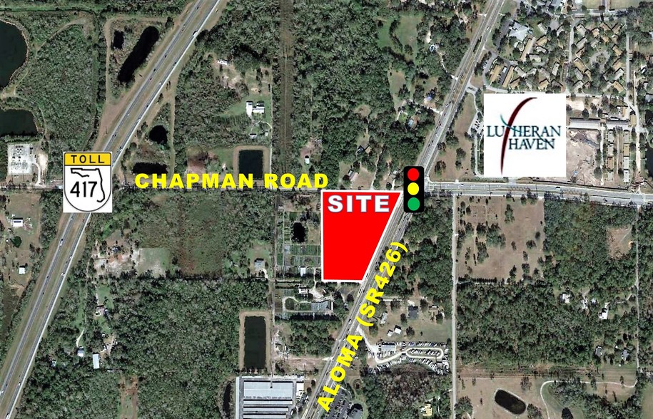 SW Aloma Ave & Chapman Rd, Oviedo, FL for sale - Aerial - Image 1 of 4