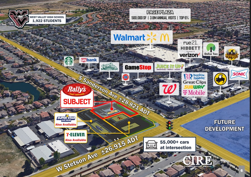 W Stetson Ave & S Sanderson Hemet CA 92545 ave, Hemet, CA 92545 Rally's Absolute NNN 20Yr