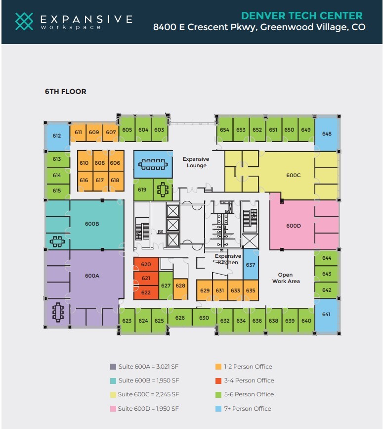 8400 E Crescent Pky, Greenwood Village, CO for lease Floor Plan- Image 1 of 3