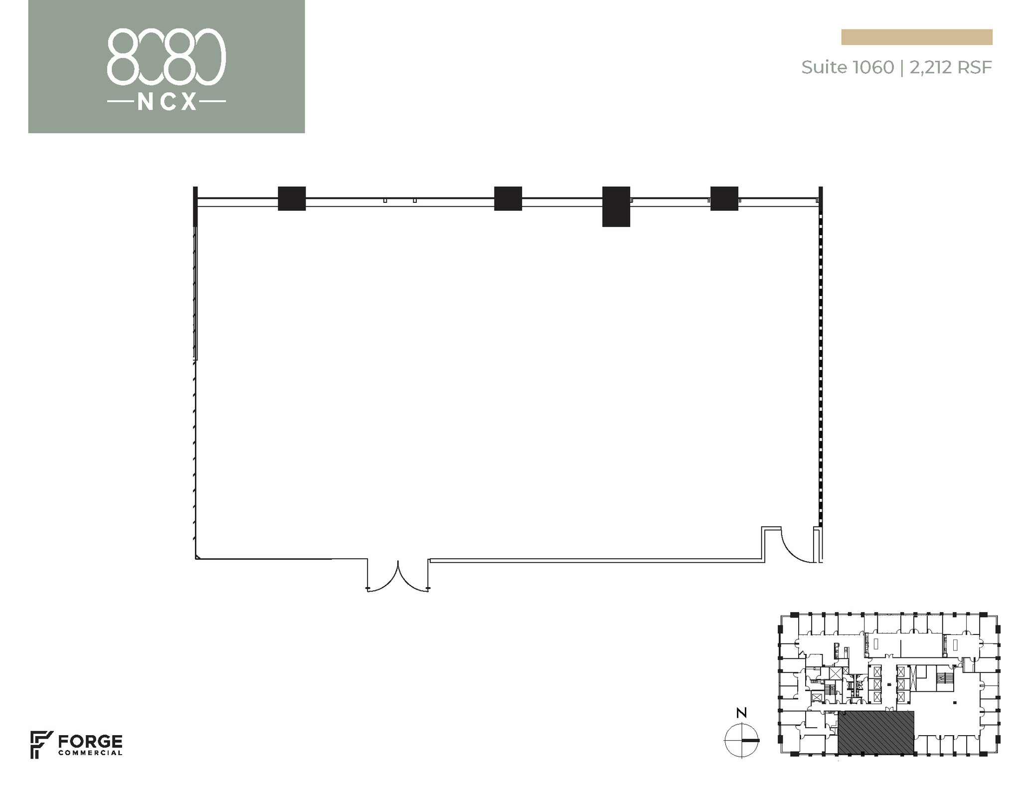 8080 N Central Expy, Dallas, TX for lease Floor Plan- Image 1 of 2