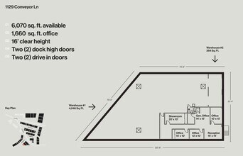 1121-1129 Conveyor Ln, Dallas, TX for lease Floor Plan- Image 1 of 1