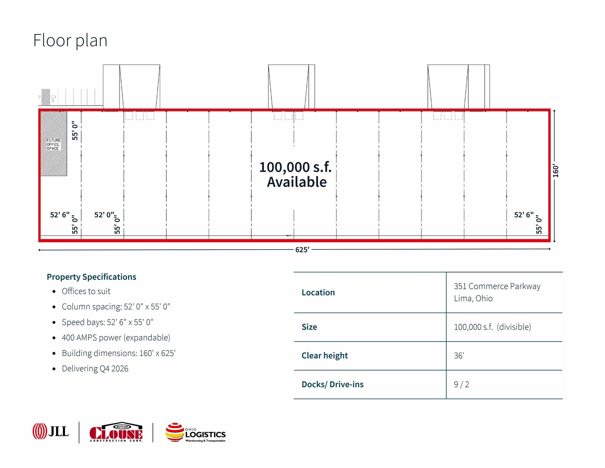 351 Commerce Pky, Lima, OH for lease Floor Plan- Image 1 of 1