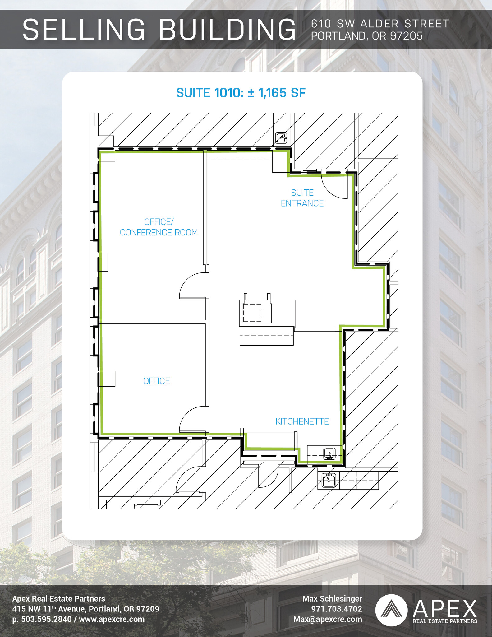 610 SW Alder St, Portland, OR for lease Floor Plan- Image 1 of 1