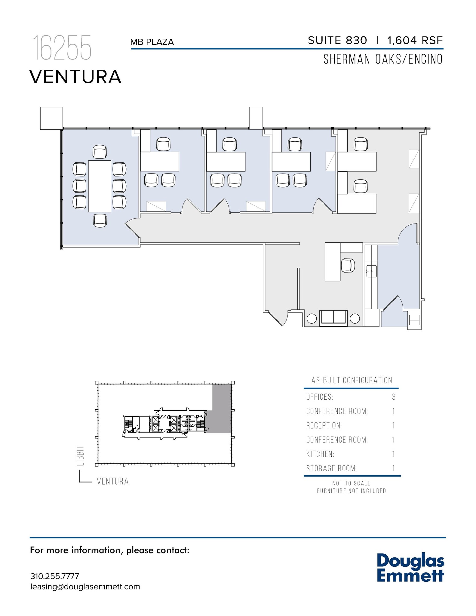 16255 Ventura Blvd, Encino, CA for lease Floor Plan- Image 1 of 1