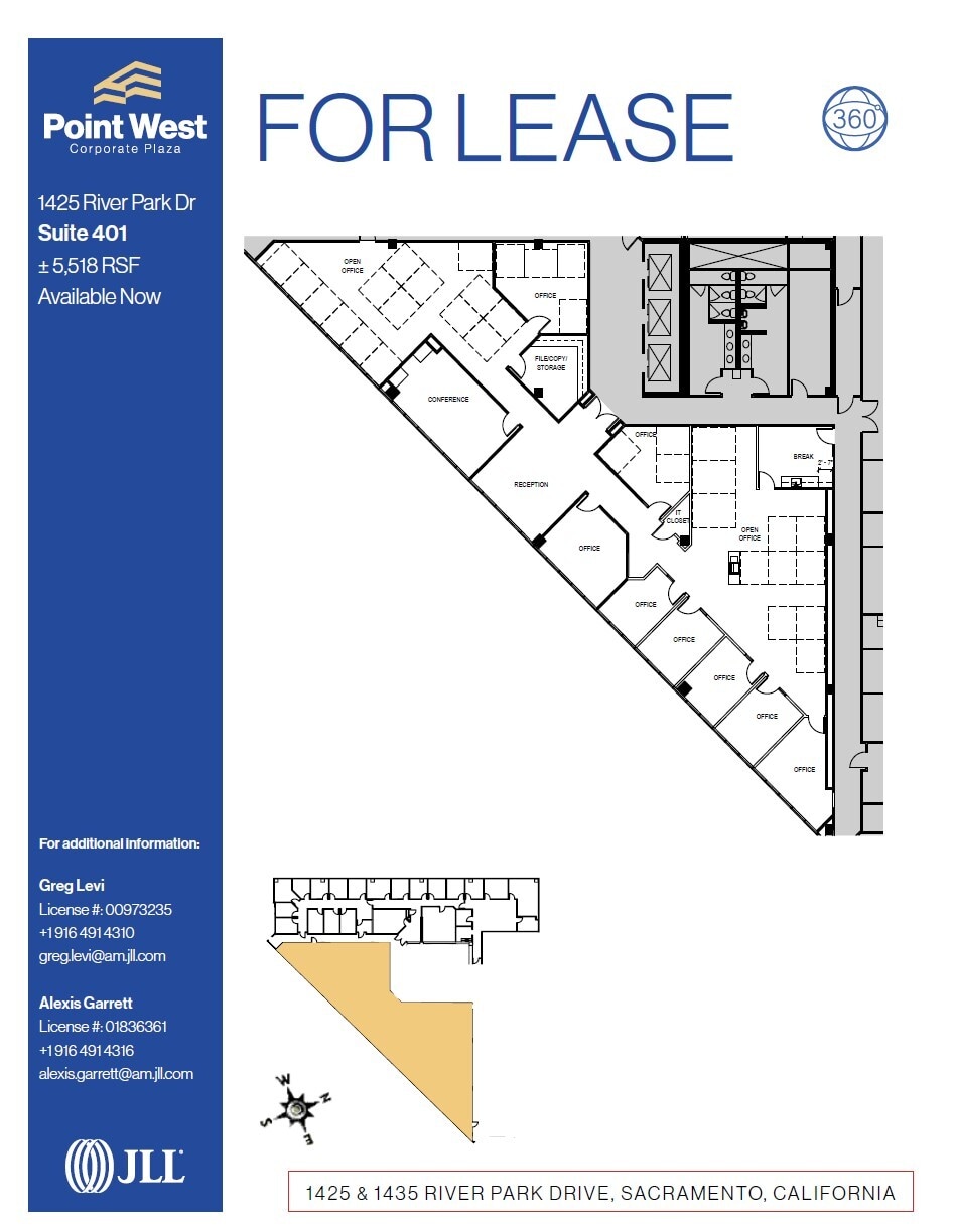 1425 River Park Dr, Sacramento, CA for lease Floor Plan- Image 1 of 1