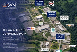 More details for Portfolio of 4 parcels - 11.4 Acres – Land for Sale, Pittsburgh, PA