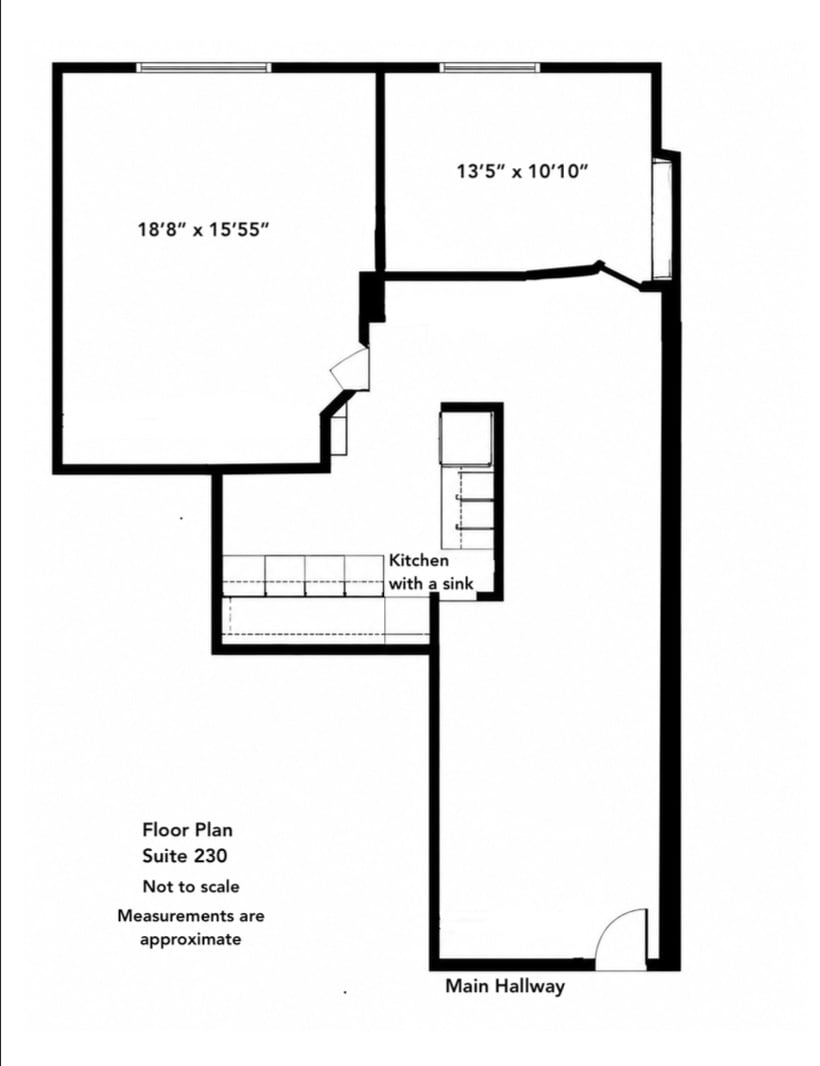 24681 La Plaza, Dana Point, CA for lease Typical Floor Plan- Image 1 of 7
