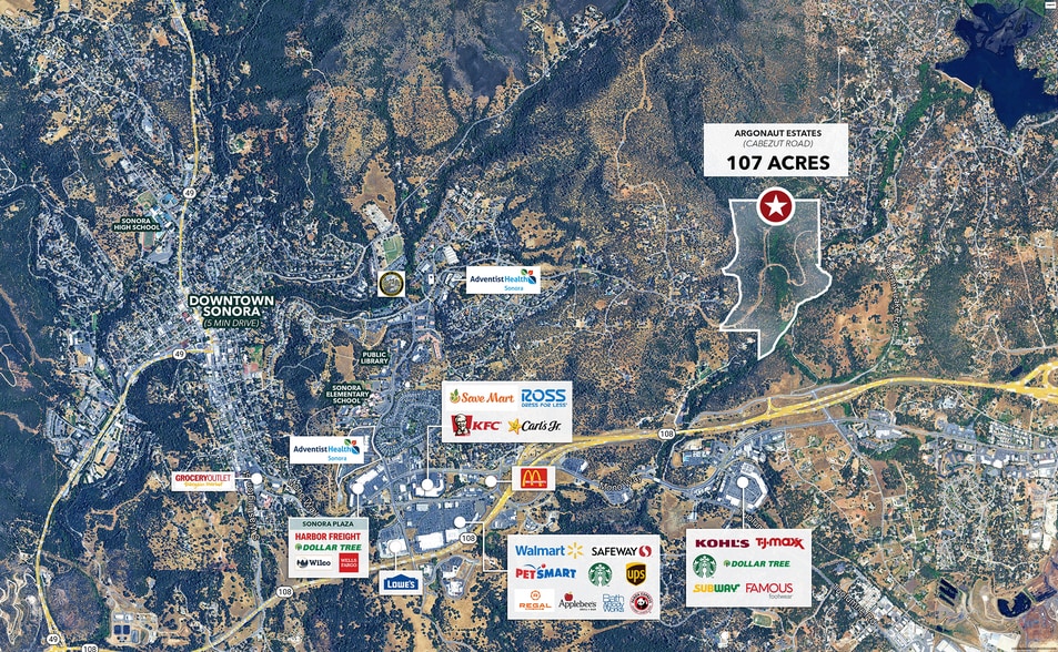 Cabezut Rd, Sonora, CA for sale - Aerial - Image 2 of 10