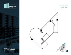 17950 Preston Rd, Dallas, TX for lease Floor Plan- Image 1 of 5