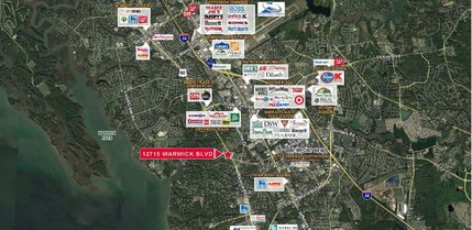 12715 Warwick Blvd, Newport News, VA - aerial  map view - Image1