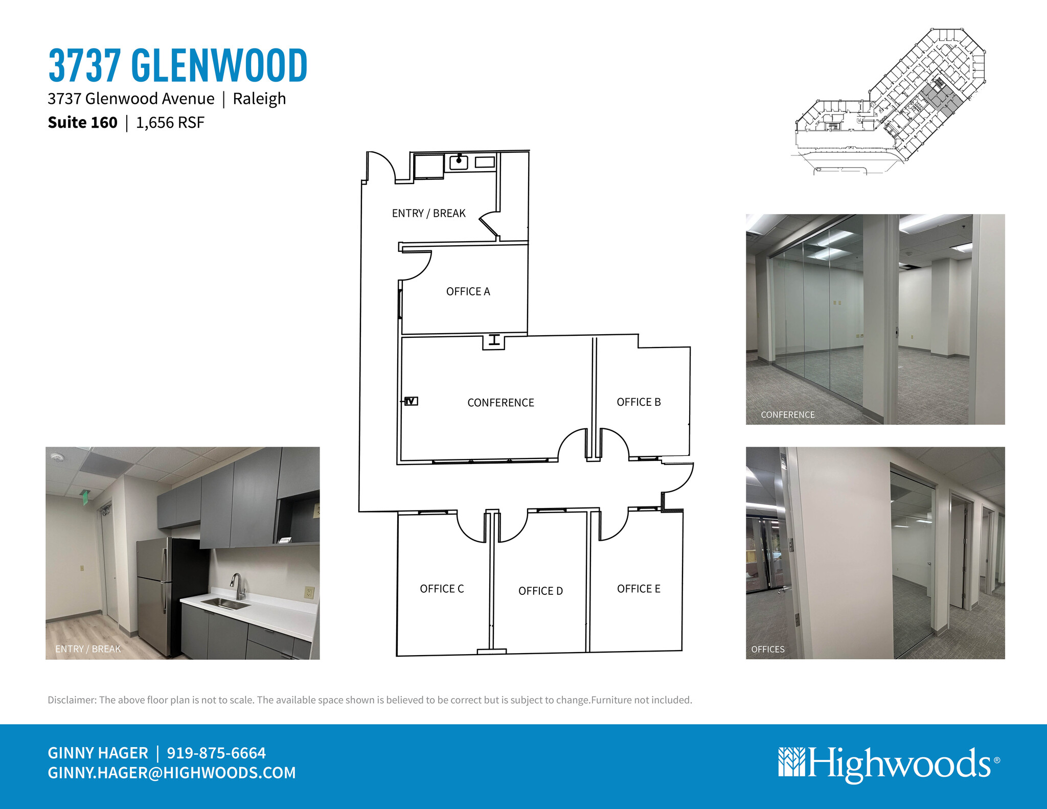 3737 Glenwood Ave, Raleigh, NC for lease Floor Plan- Image 1 of 4