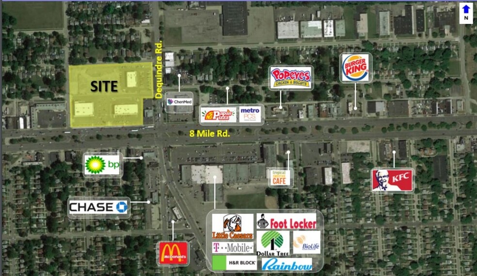 8 Mile Rd, Hazel Park, MI for lease - Building Photo - Image 2 of 2