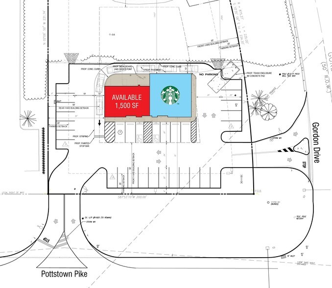 801-807 N Pottstown Pike, Exton, PA for sale - Site Plan - Image 1 of 1