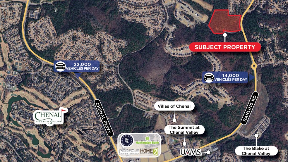 Rahling Rd, Little Rock, AR for sale - Aerial - Image 1 of 3