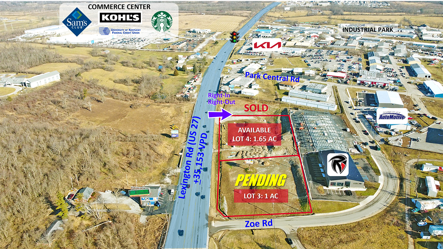 3060 Lexington Rd, Nicholasville, KY for sale Aerial- Image 1 of 1