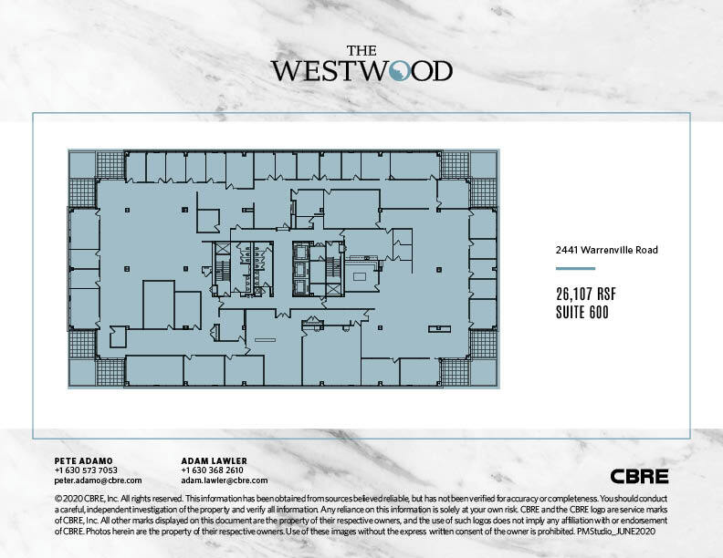 2441 Warrenville Rd, Lisle, IL for lease Floor Plan- Image 1 of 1