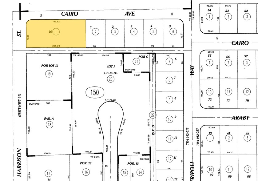 51704 Cesar Chavez St, Coachella, CA for sale - Plat Map - Image 2 of 8