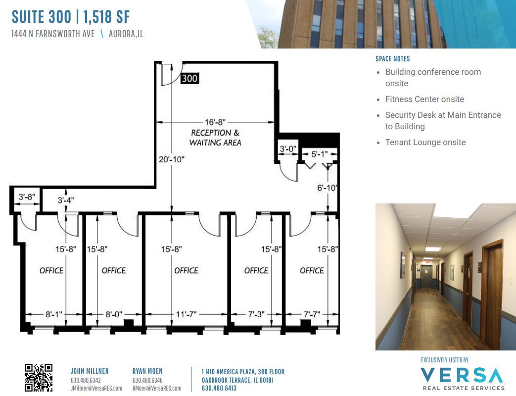 1444 N Farnsworth Ave, Aurora, IL for lease Floor Plan- Image 1 of 2