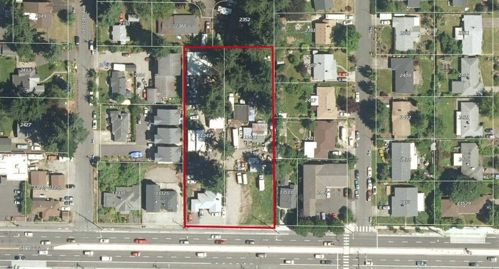 11341-11411 SE Division St, Portland, OR for sale - Aerial - Image 2 of 2