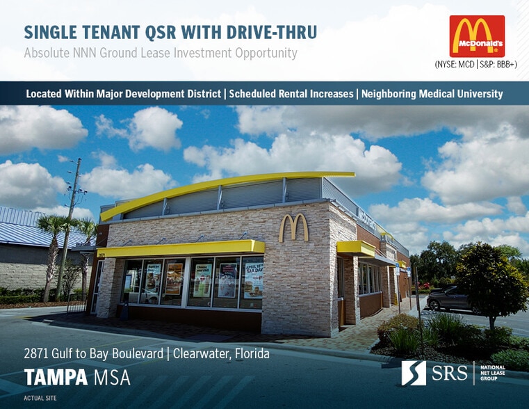 2871 Gulf To Bay Blvd, Clearwater, FL for sale - Building Photo - Image 1 of 1