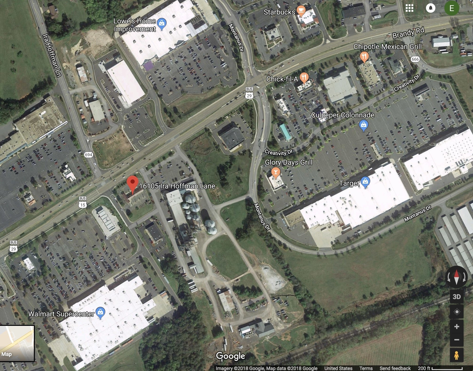 16105 Ira Hoffman Ln, Culpeper, VA for sale Aerial- Image 1 of 1