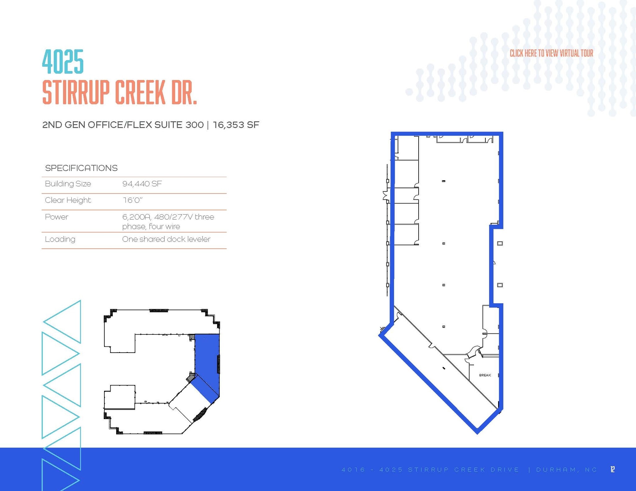 4016-4025 Stirrup Creek Dr, Durham, NC for lease Floor Plan- Image 1 of 1