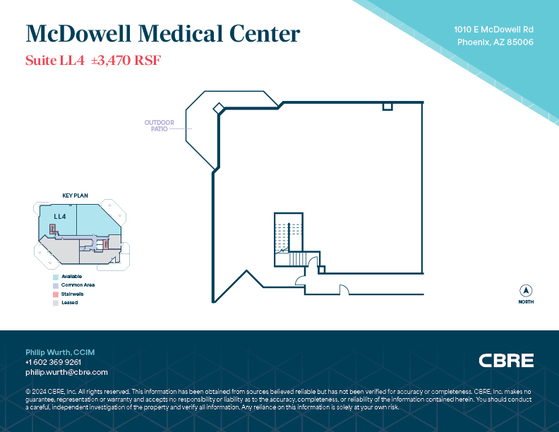 1010 E McDowell Rd, Phoenix, AZ for lease Floor Plan- Image 1 of 1