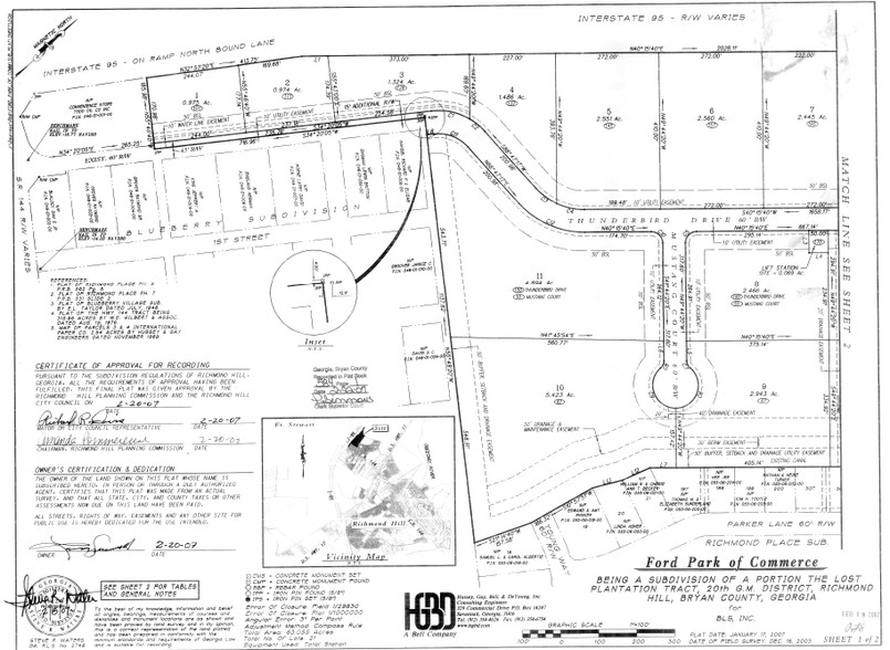 111 Thunderbird Dr, Richmond Hill, GA for sale - Plat Map - Image 2 of 6