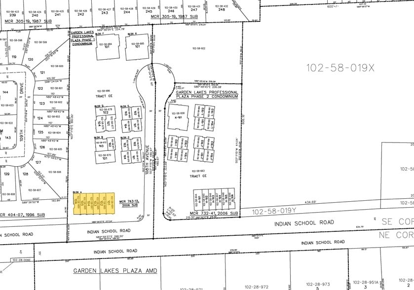 4110 N 108th Ave, Phoenix, AZ for lease - Plat Map - Image 3 of 13