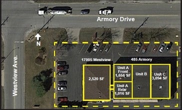 485 W Armory Dr, South Holland, IL - AERIAL map view - Image1