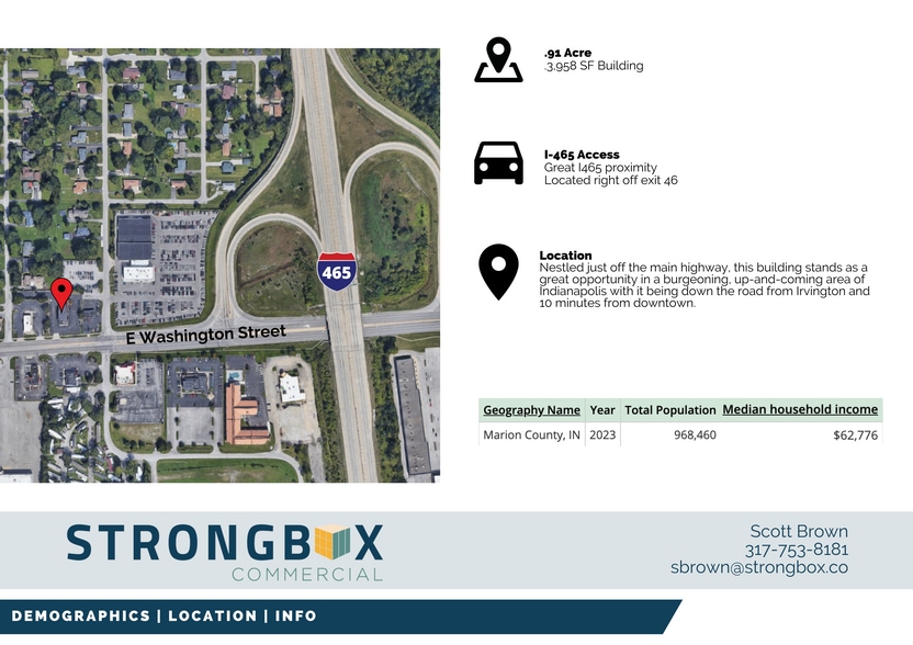 7520 E Washington St, Indianapolis, IN for sale - Building Photo - Image 2 of 2