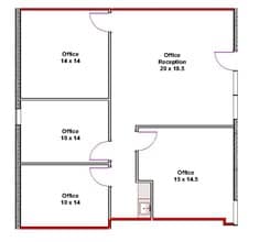 1480 E Bethany Home Rd, Phoenix, AZ for lease Floor Plan- Image 1 of 1