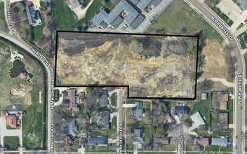 107 N Mercer Ave, Bloomington, IL - aerial  map view