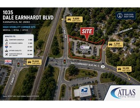 1035 Dale Earnhardt Blvd, Kannapolis, NC - Aerial map view