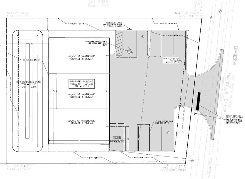 2830 Hibiscus Dr, Edgewater, FL for lease - Site Plan - Image 1 of 3