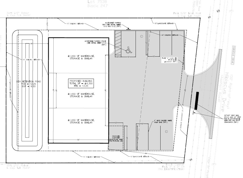 2830 Hibiscus Dr, Edgewater, FL for lease Site Plan- Image 1 of 4