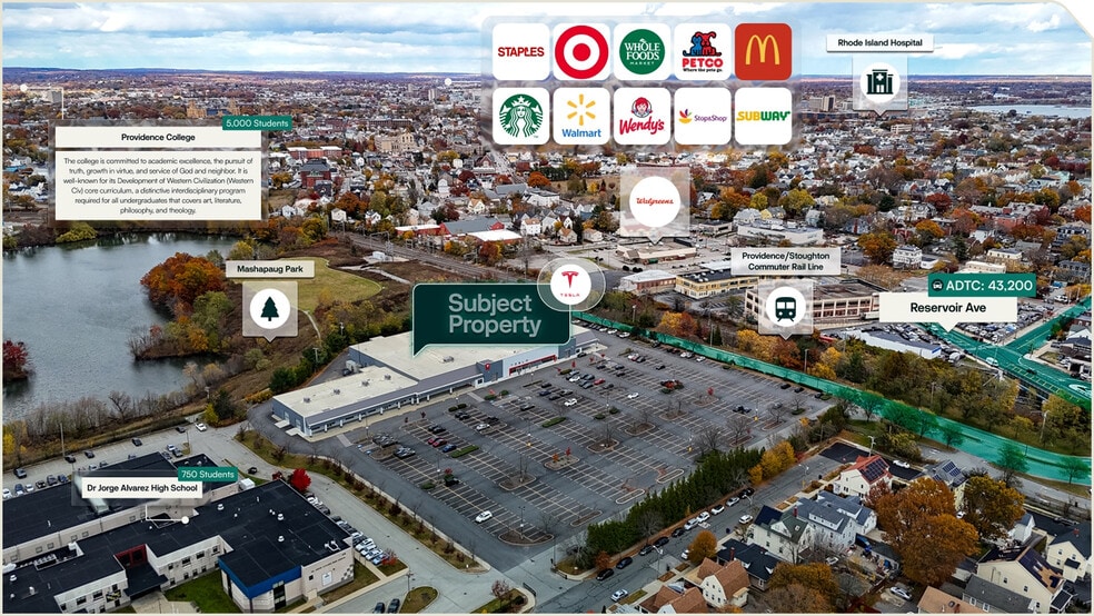 77 Reservoir Ave, Providence, RI for sale - Aerial - Image 2 of 3