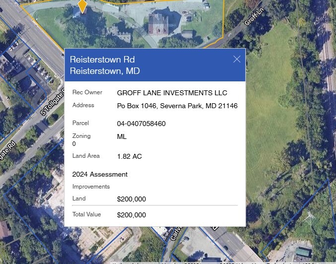 Reisterstown Rd @ Groff, Owings Mills, MD for sale - Other - Image 2 of 2