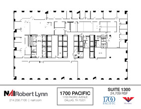 1700 Pacific Ave, Dallas, TX for lease Floor Plan- Image 1 of 1