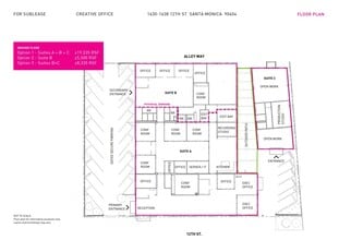 1630-1638 12th St, Santa Monica, CA for lease Floor Plan- Image 1 of 1