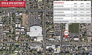 955 E 900 S, Salt Lake City, UT - AERIAL  map view